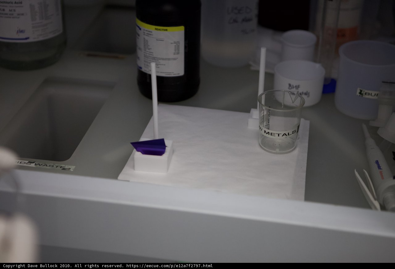 Purple Liquid in a Laboratory