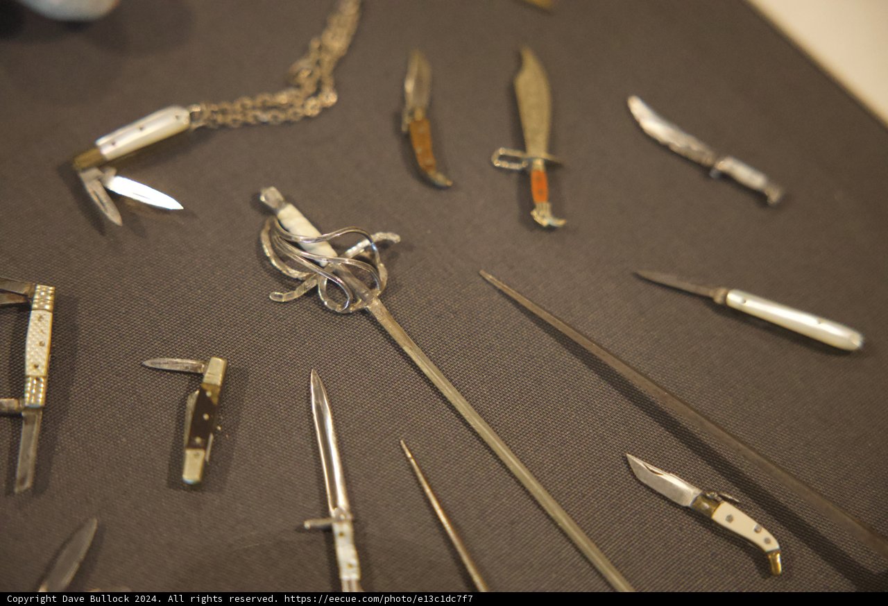 Intricate Display of Historical Weapons at The Walt Disney Family Museum, 2024