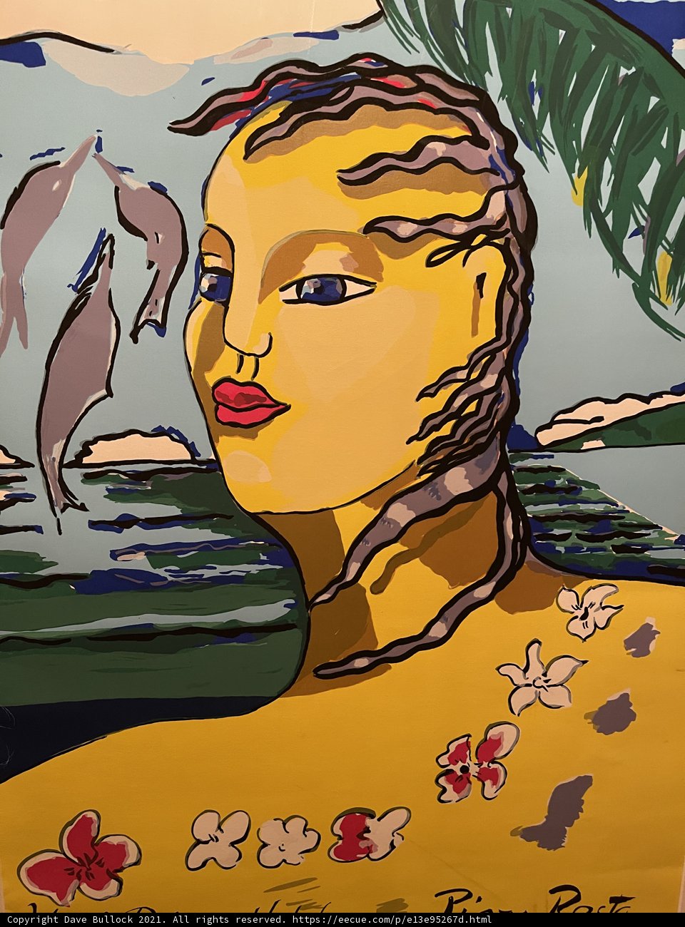 Flowers and Dolphin Beauty