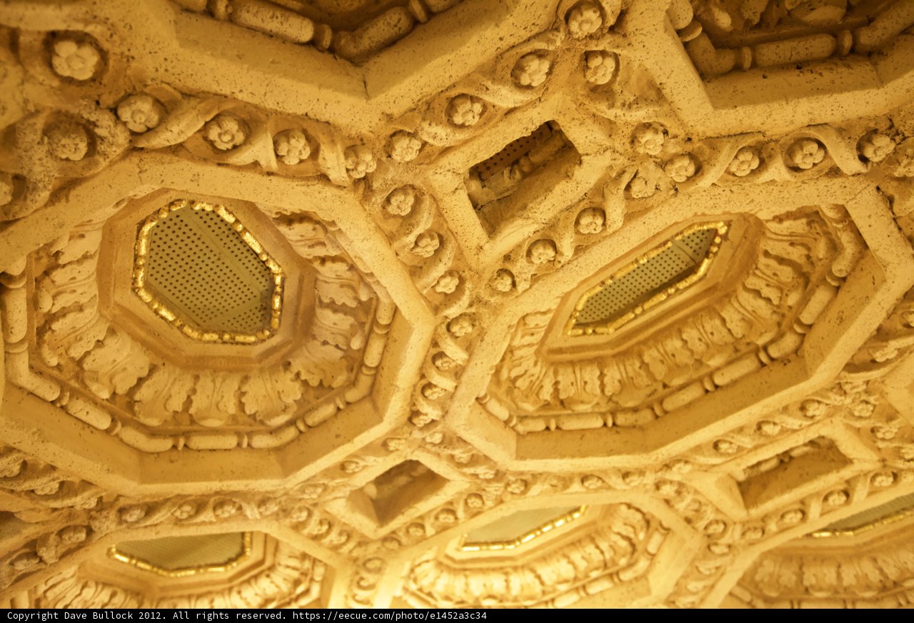 A Golden Masterpiece: The Grand Ballroom Ceiling at the Grand Hotel