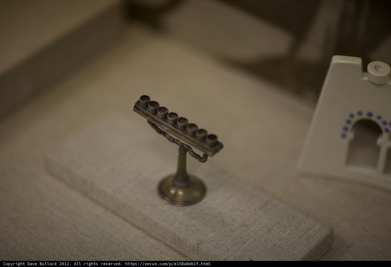 Menorah Display at Museum of Israel