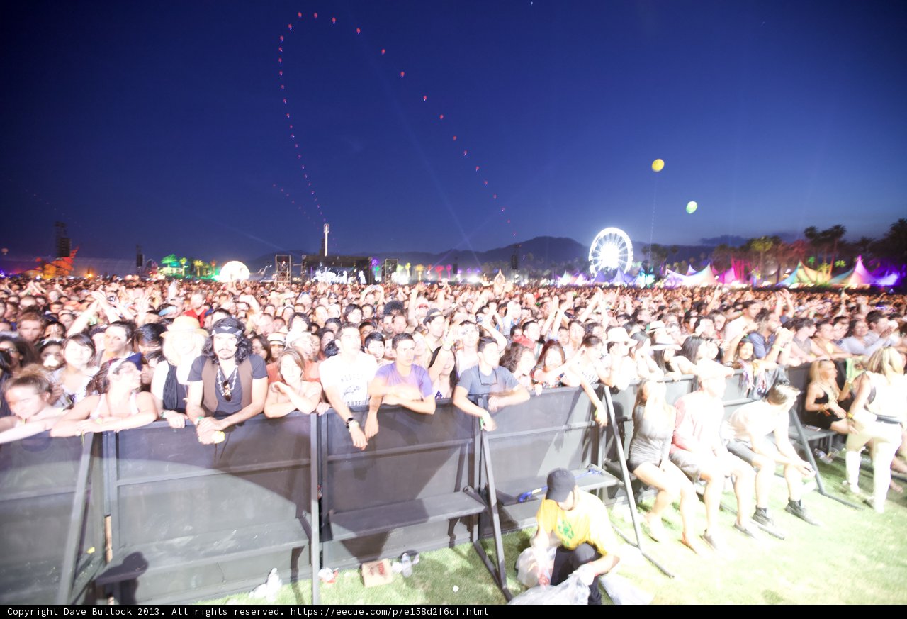 Coachella Crowd Enjoys the Music