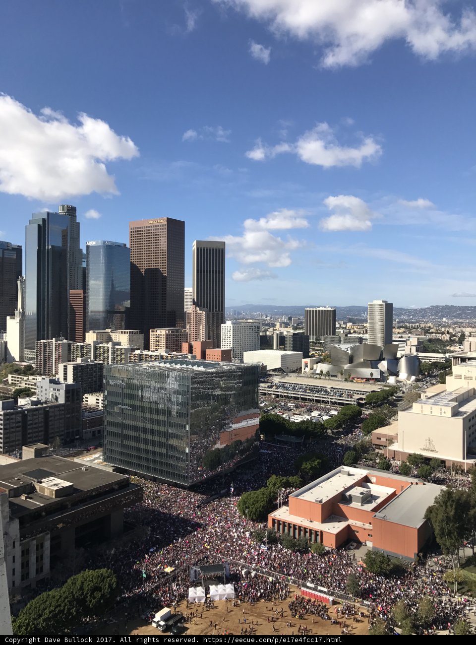 Aerial View of Downtown LA