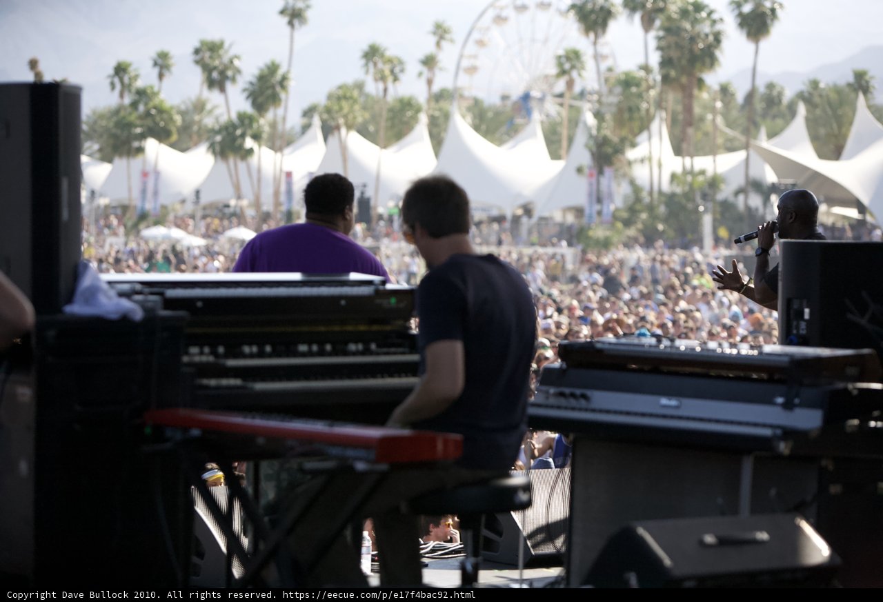 Piano jamming at Coachella