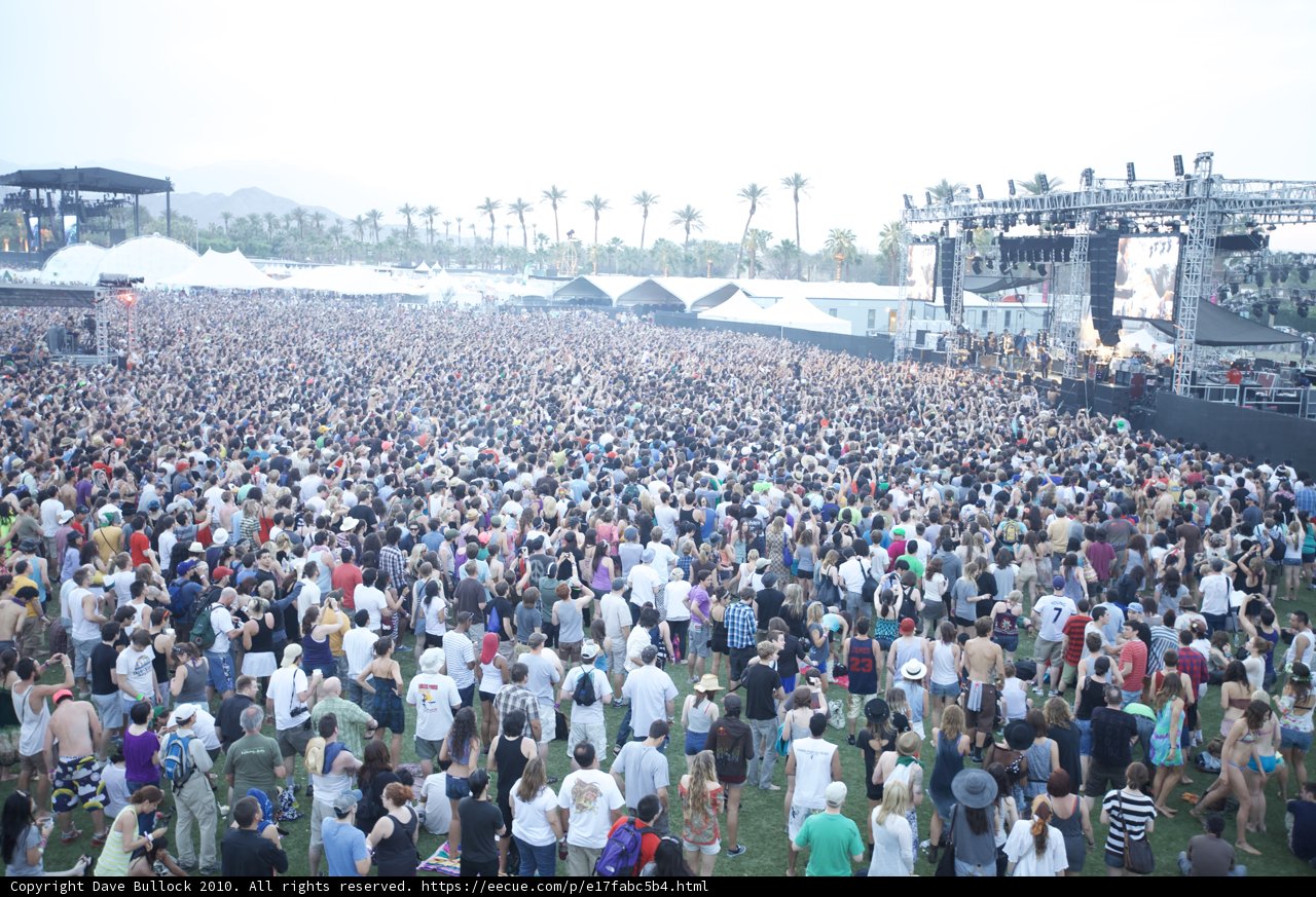 Coachella Sunday Concert Crowd