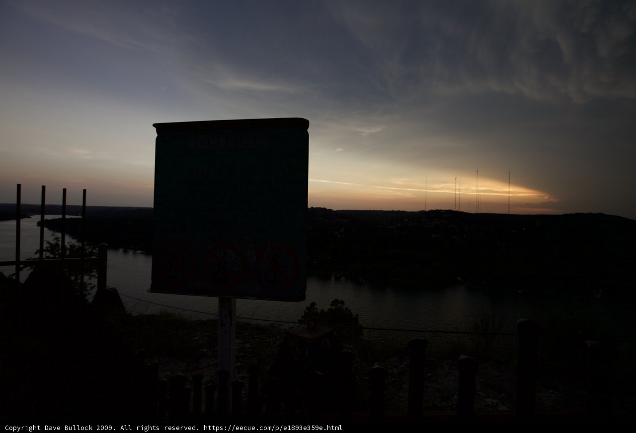 Sunset by the Lake Sign