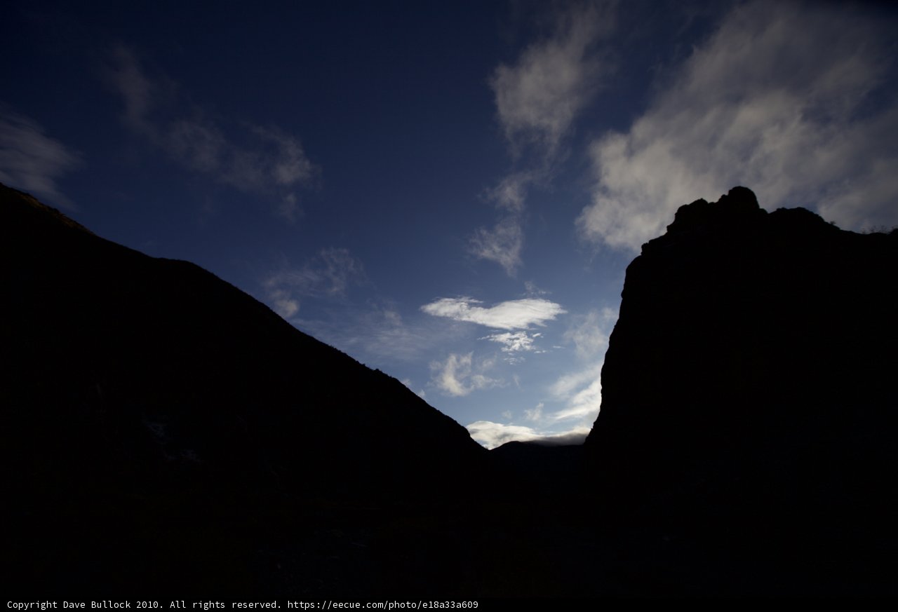 Majestic Mountain Range under a Dramatic Sky