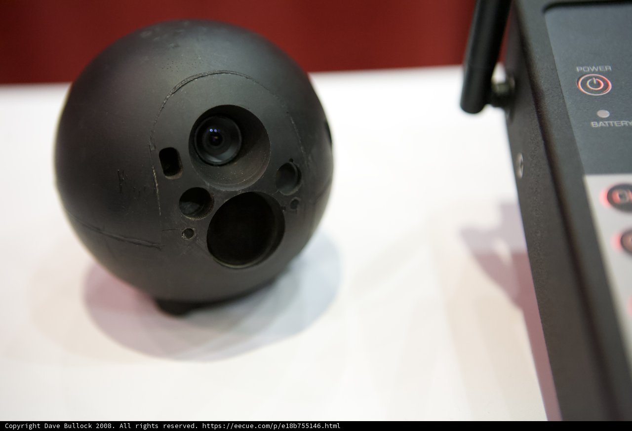 Black Sphere Camera for Homeland Security