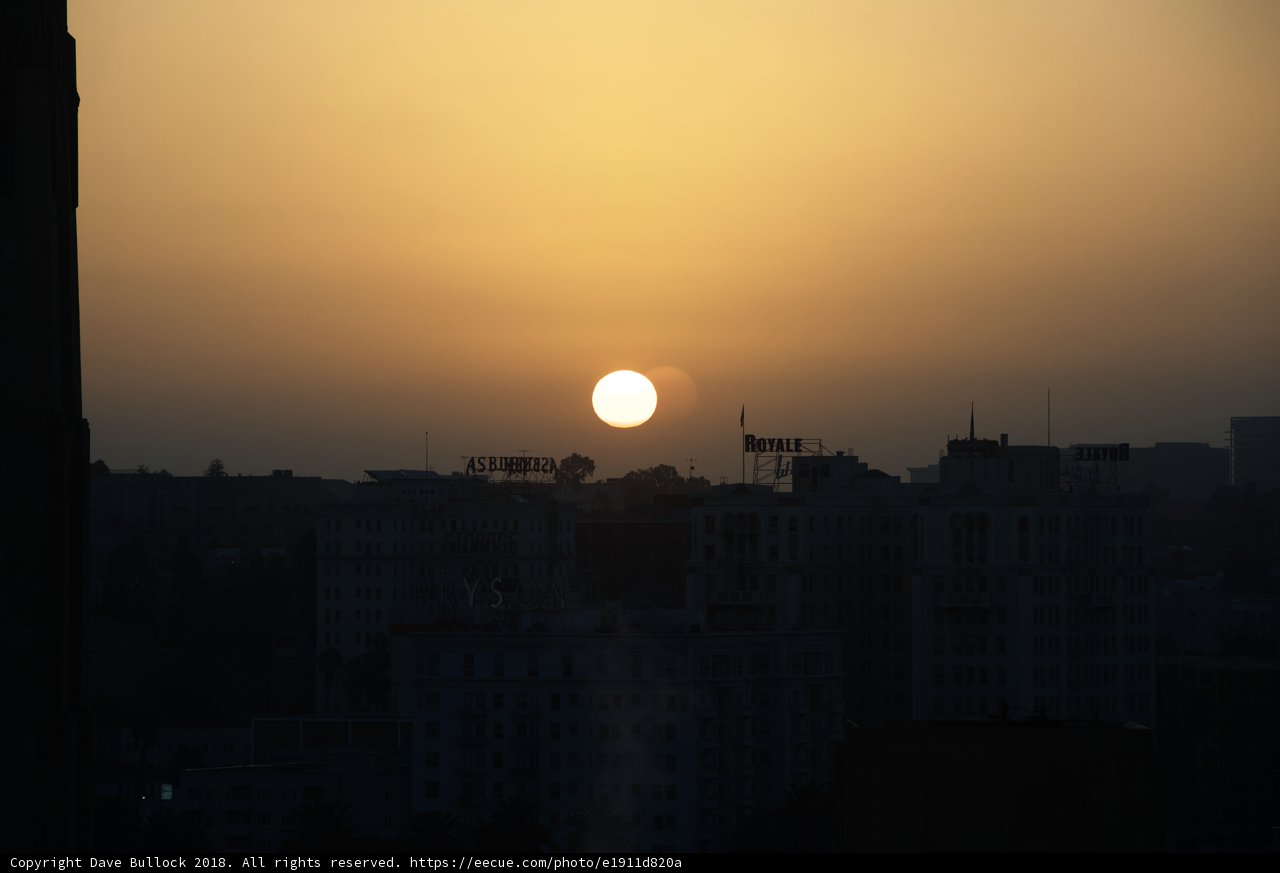 Sunset over Beirut's Urban Skyline