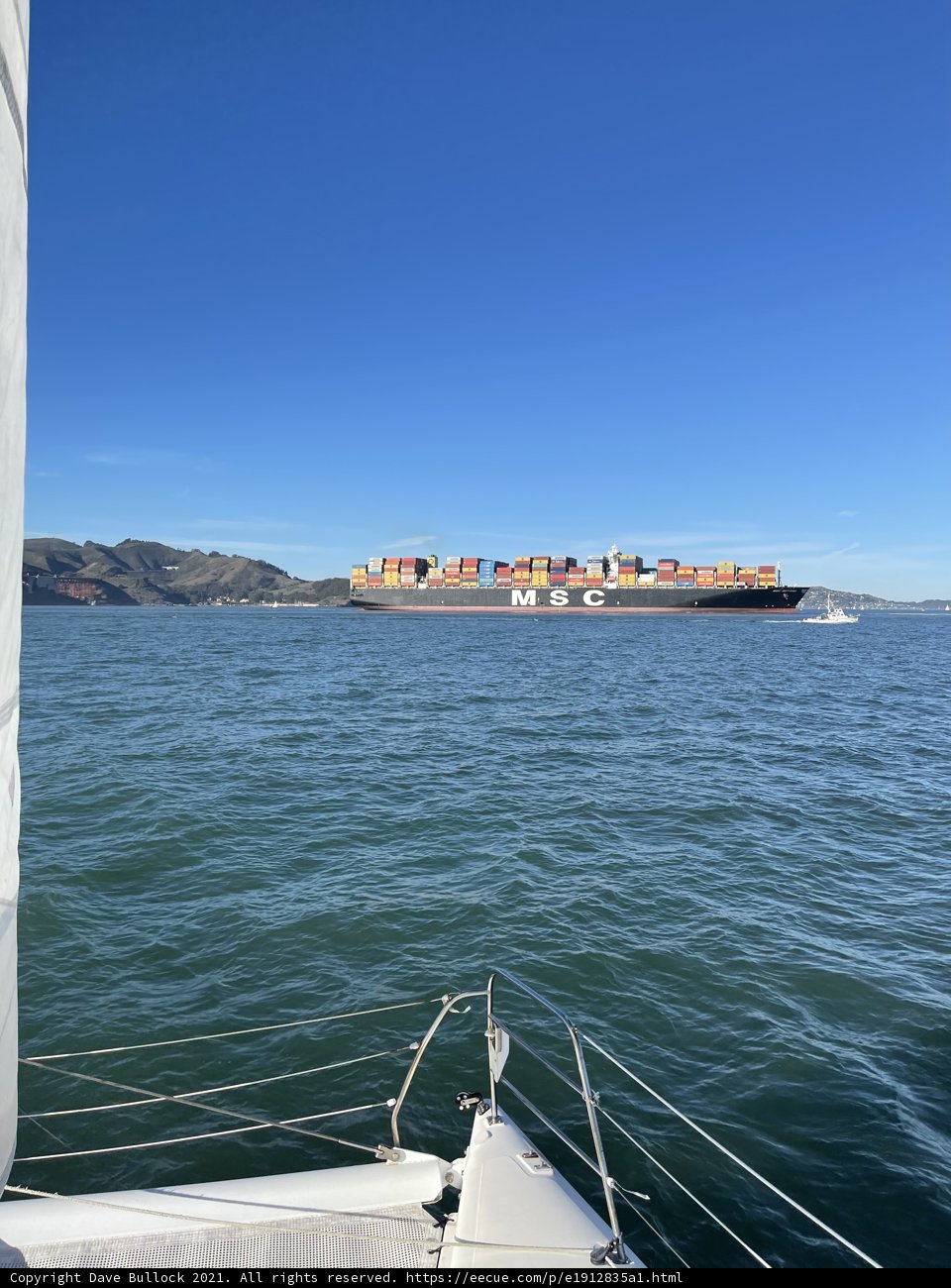Majestic Freighter on San Francisco Bay