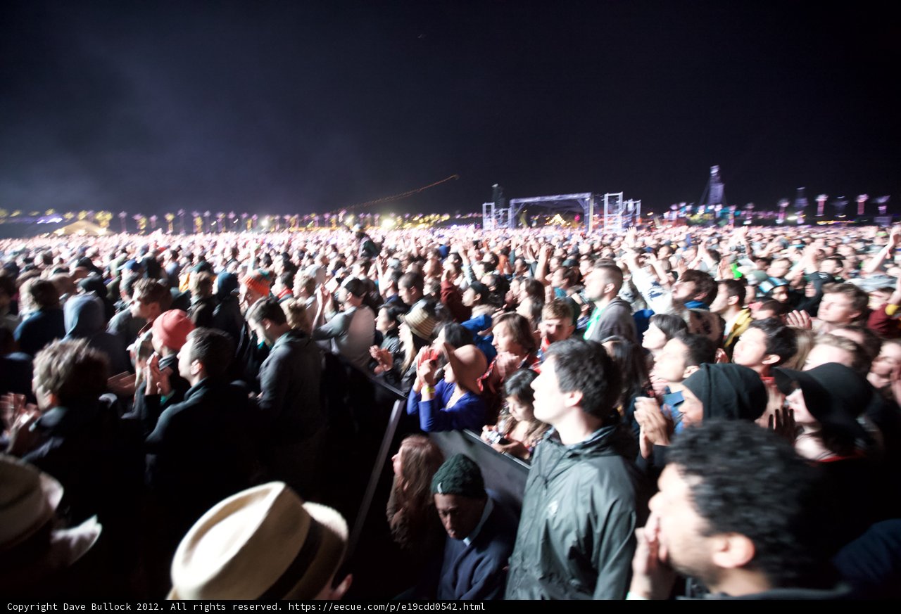 Night Lights and Crowds at Coachella 2012