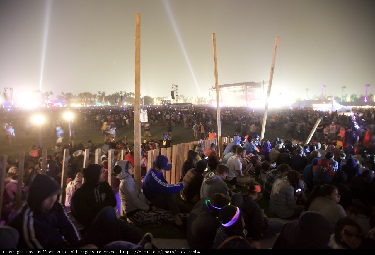 Nighttime Crowd at Coachella