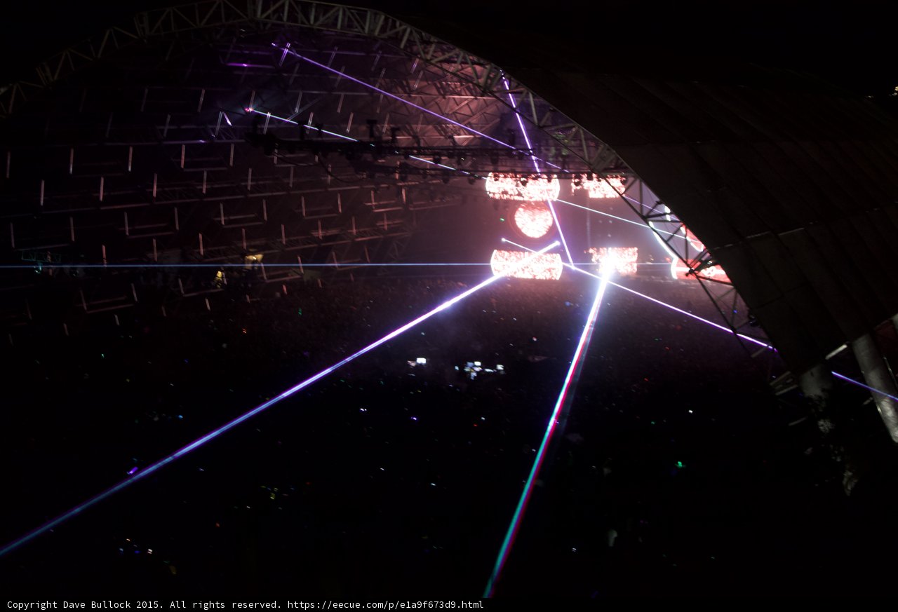 Laser Light Show at Coachella