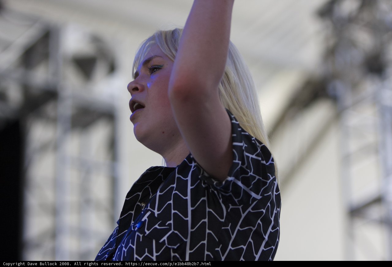 Blonde Beauty Grooving at Coachella