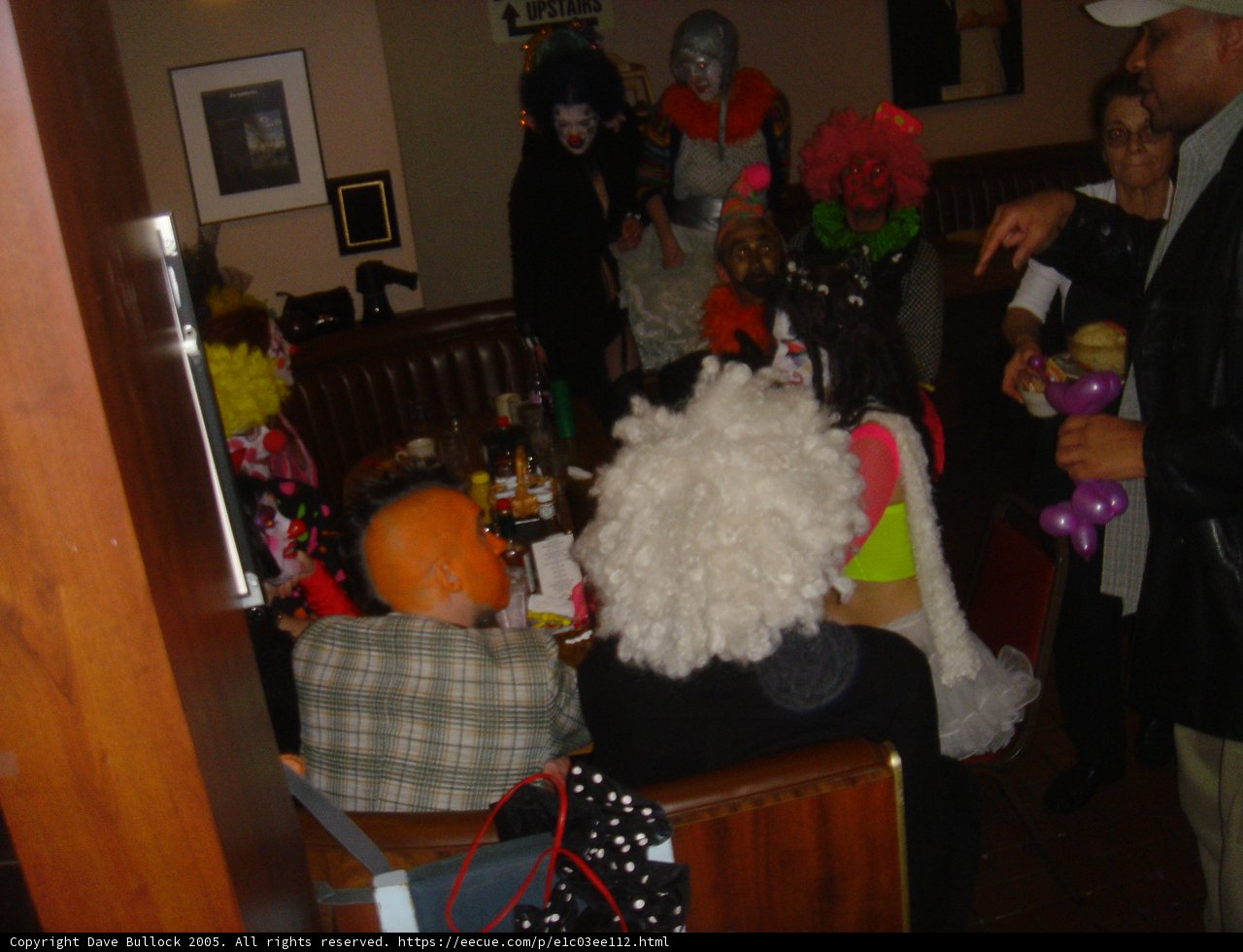 Costumed Crowd in a Living Room