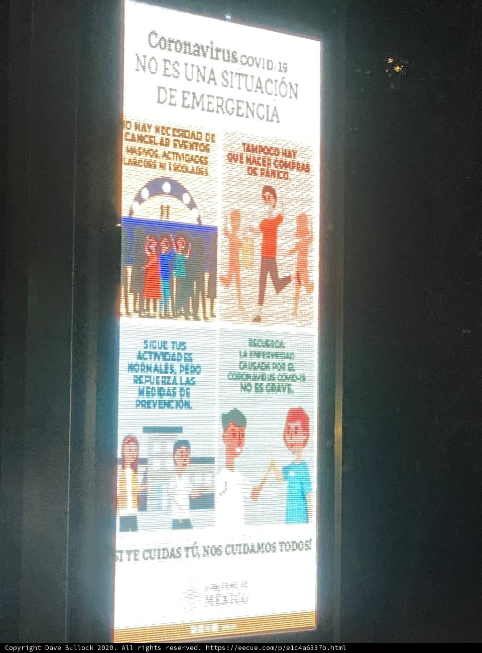 Emergency Services Campaign Billboard in Chapultepec Park, Mexico