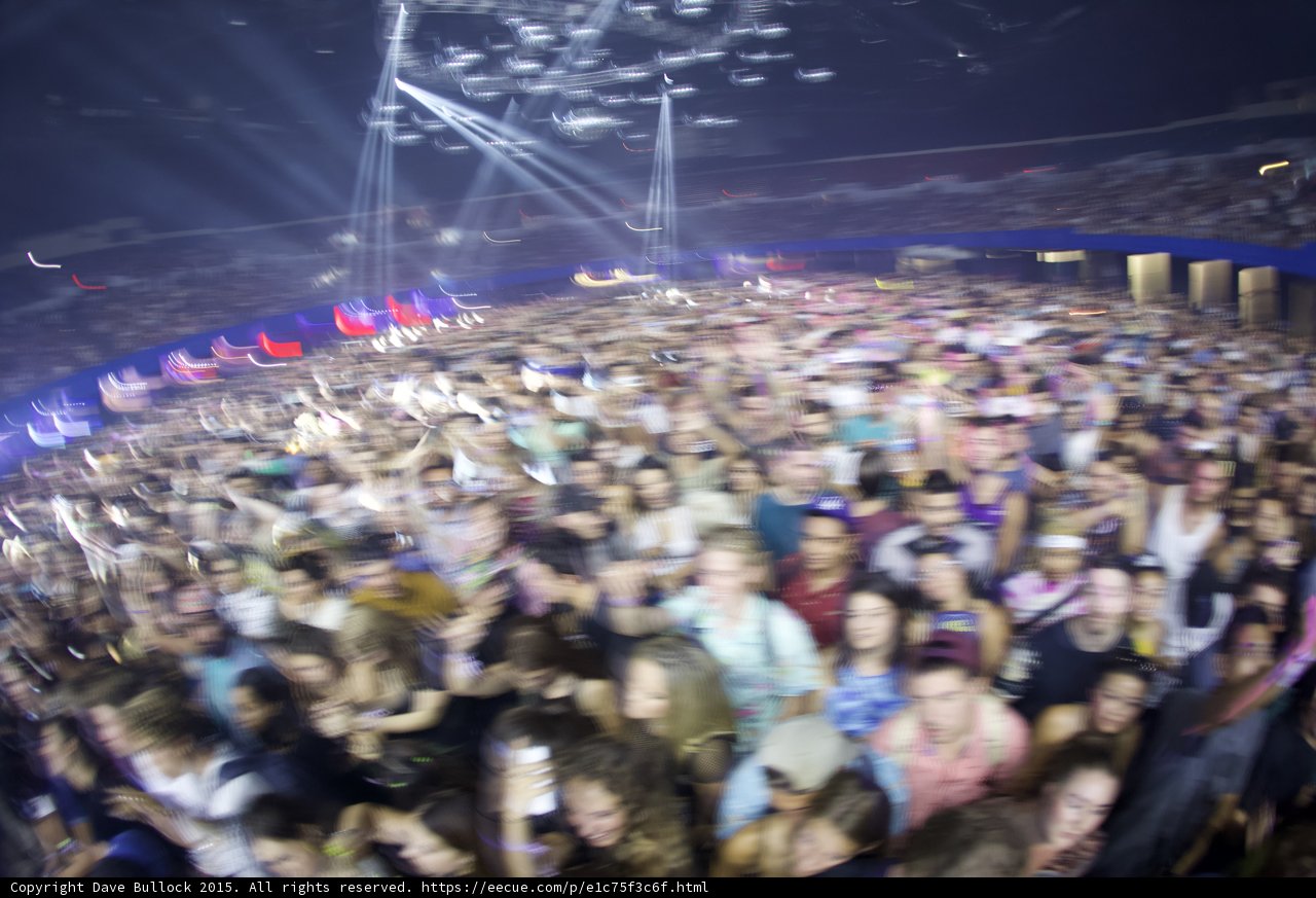 Tilted Crowd Motion