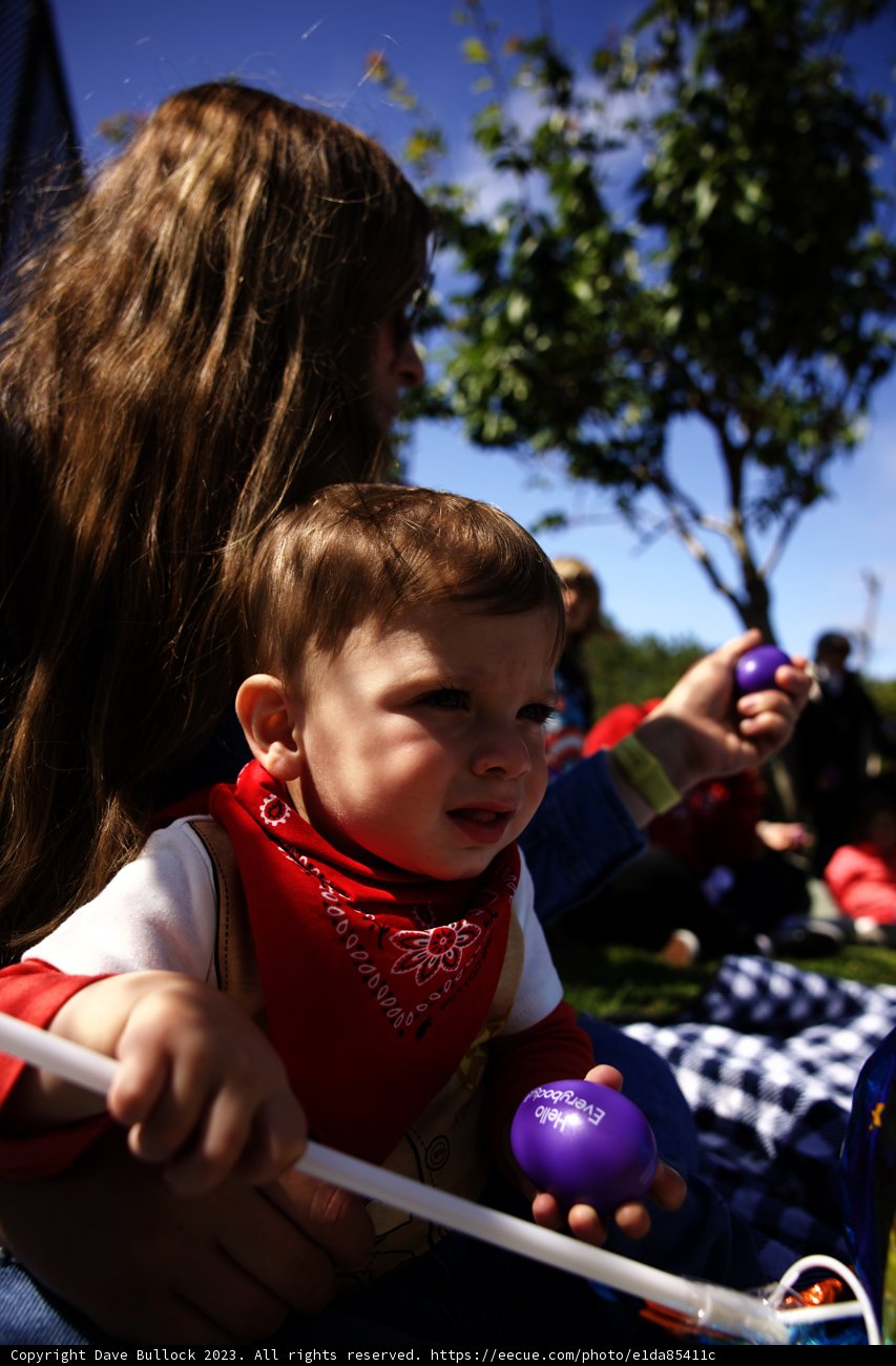 Celebrating Wesley's First Birthday under the Clear Blue Sky