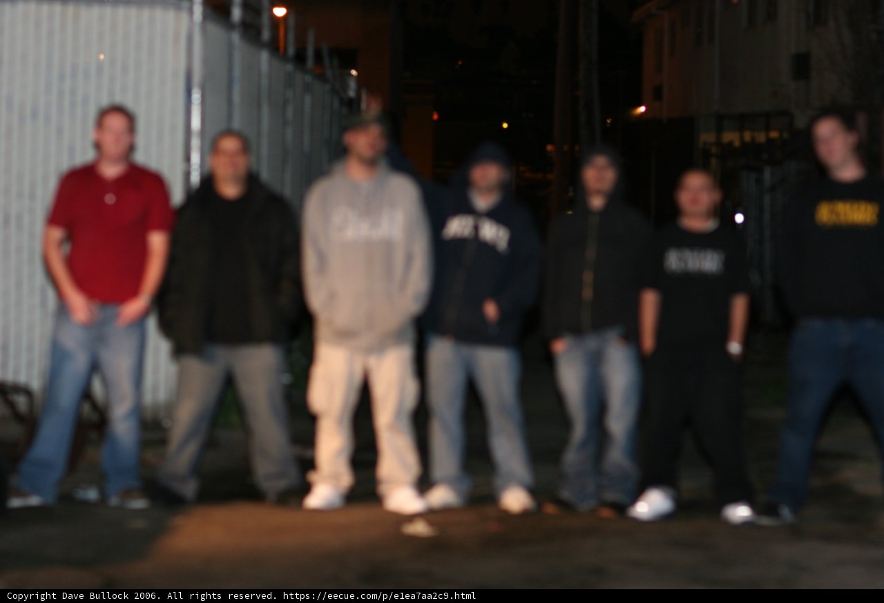 Group of Men in Front of Building