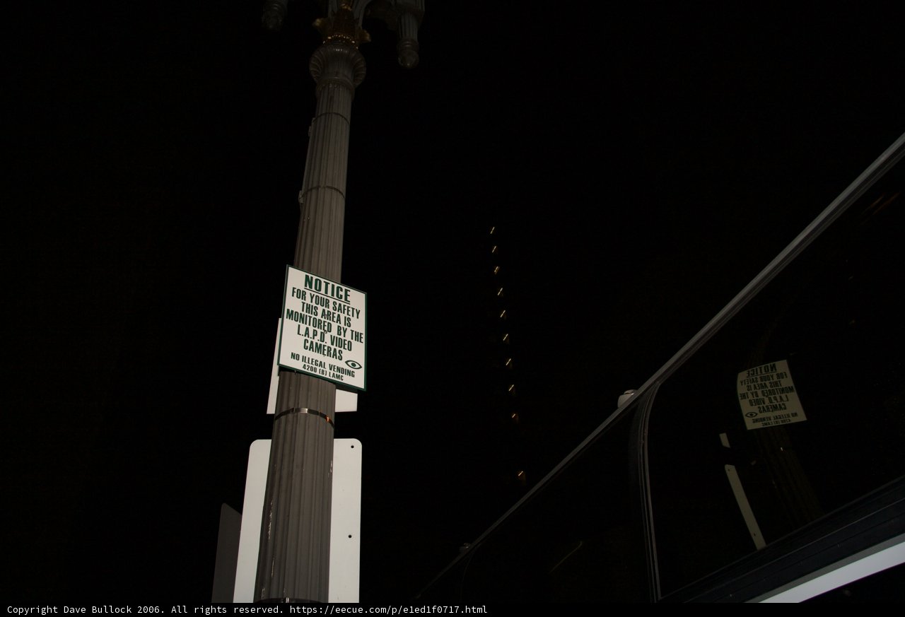 Nighttime Street Sign