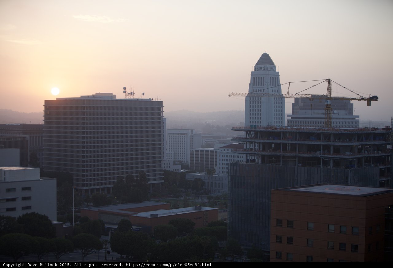 Civic Center Construction Sunset