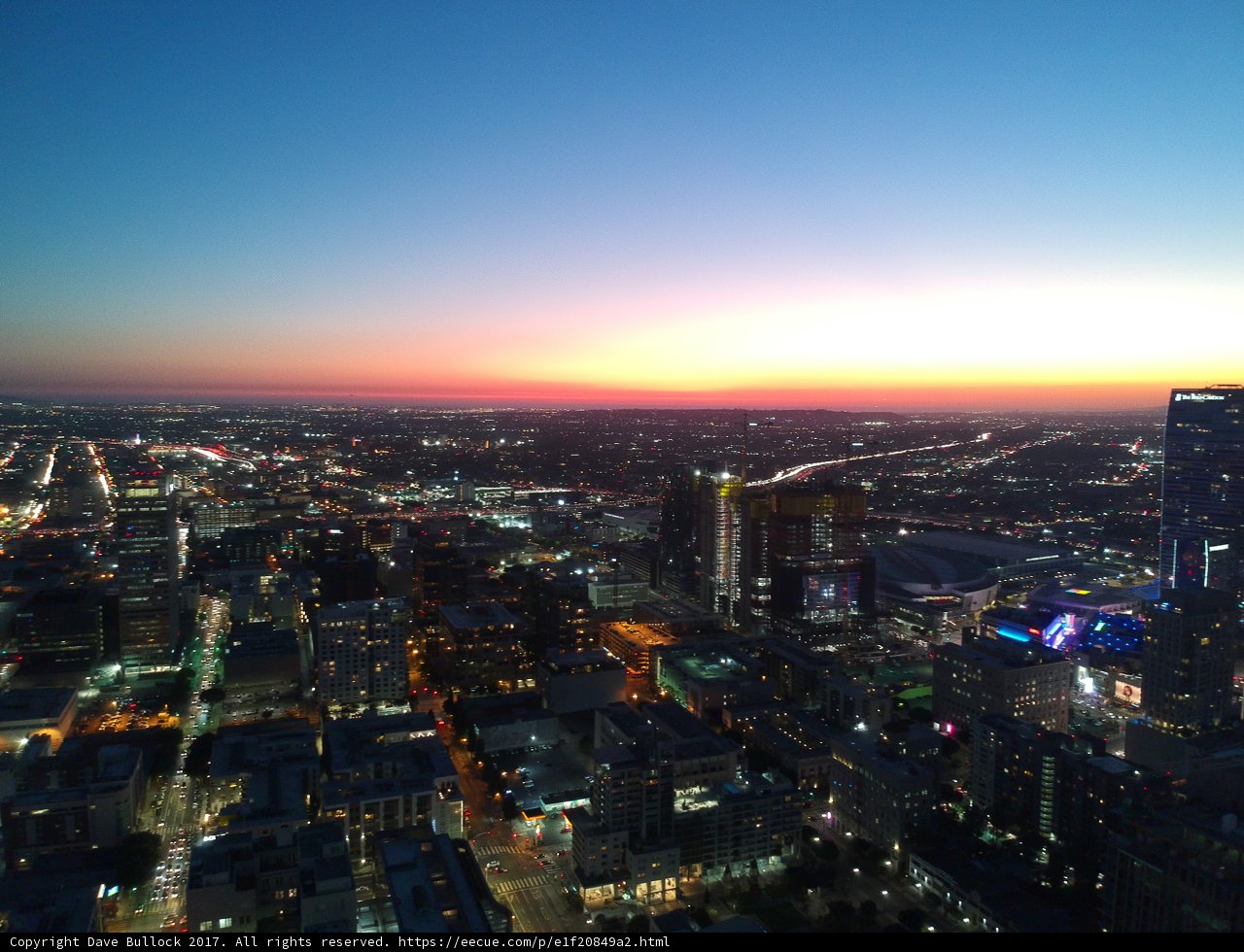 Orange Skyline in the City of Angels