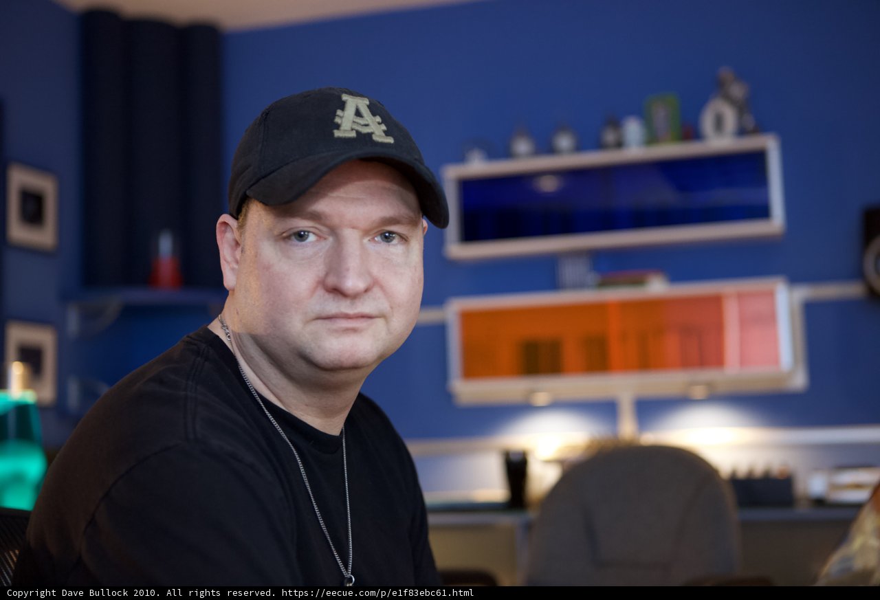 DJ Dan at his Computer