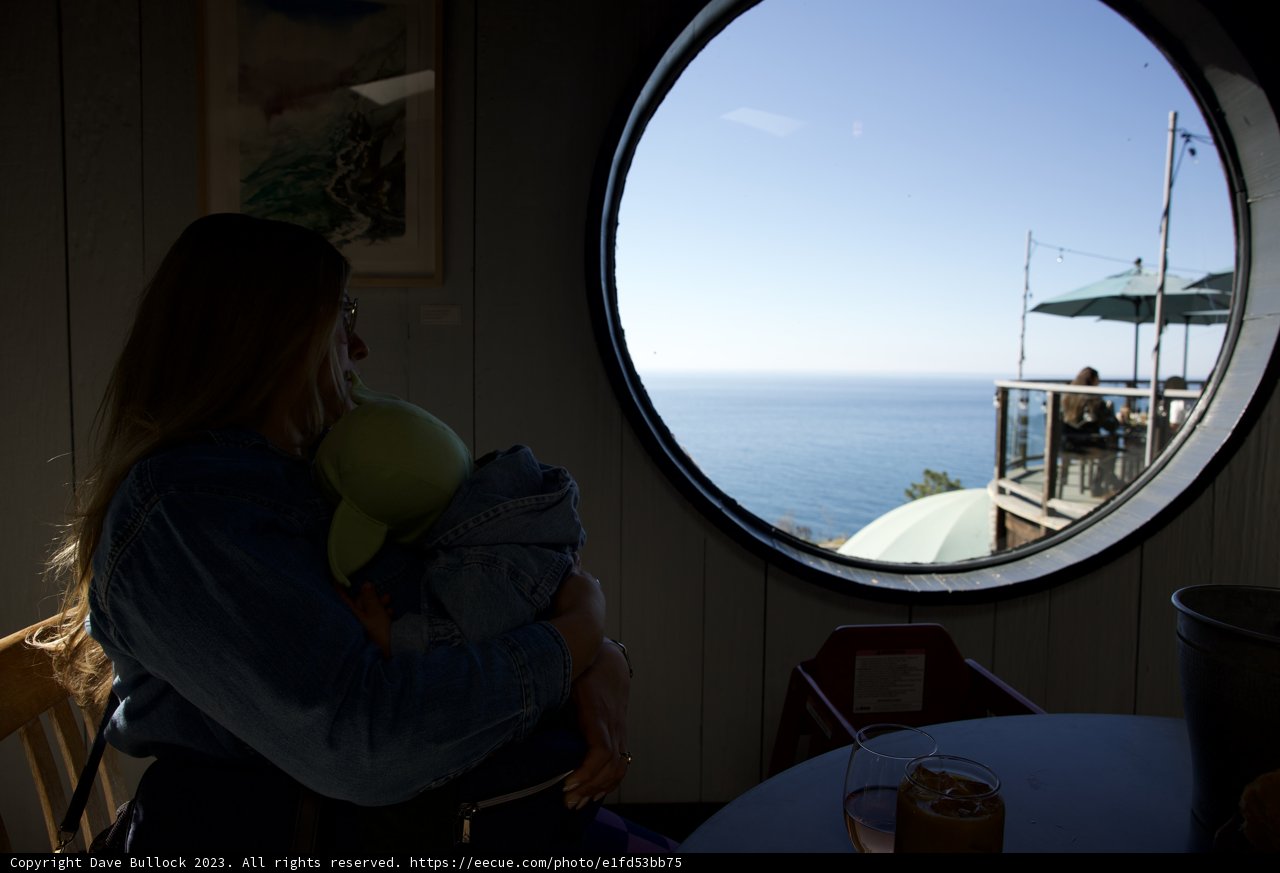 A Serene Voyage: Mother and Child at Big Sur