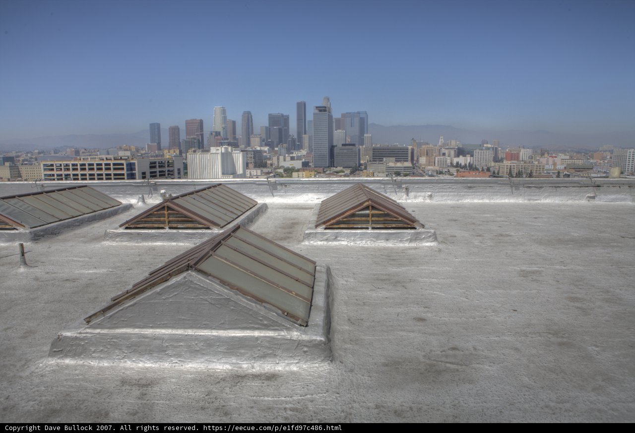 Skylights and City Skyline