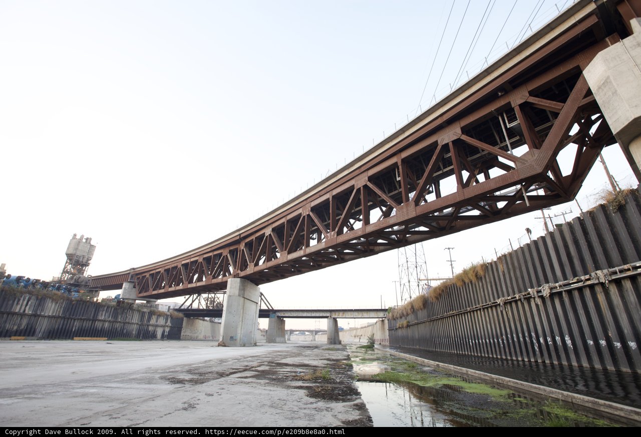 Train Crossing Overpass in the Heart of the City