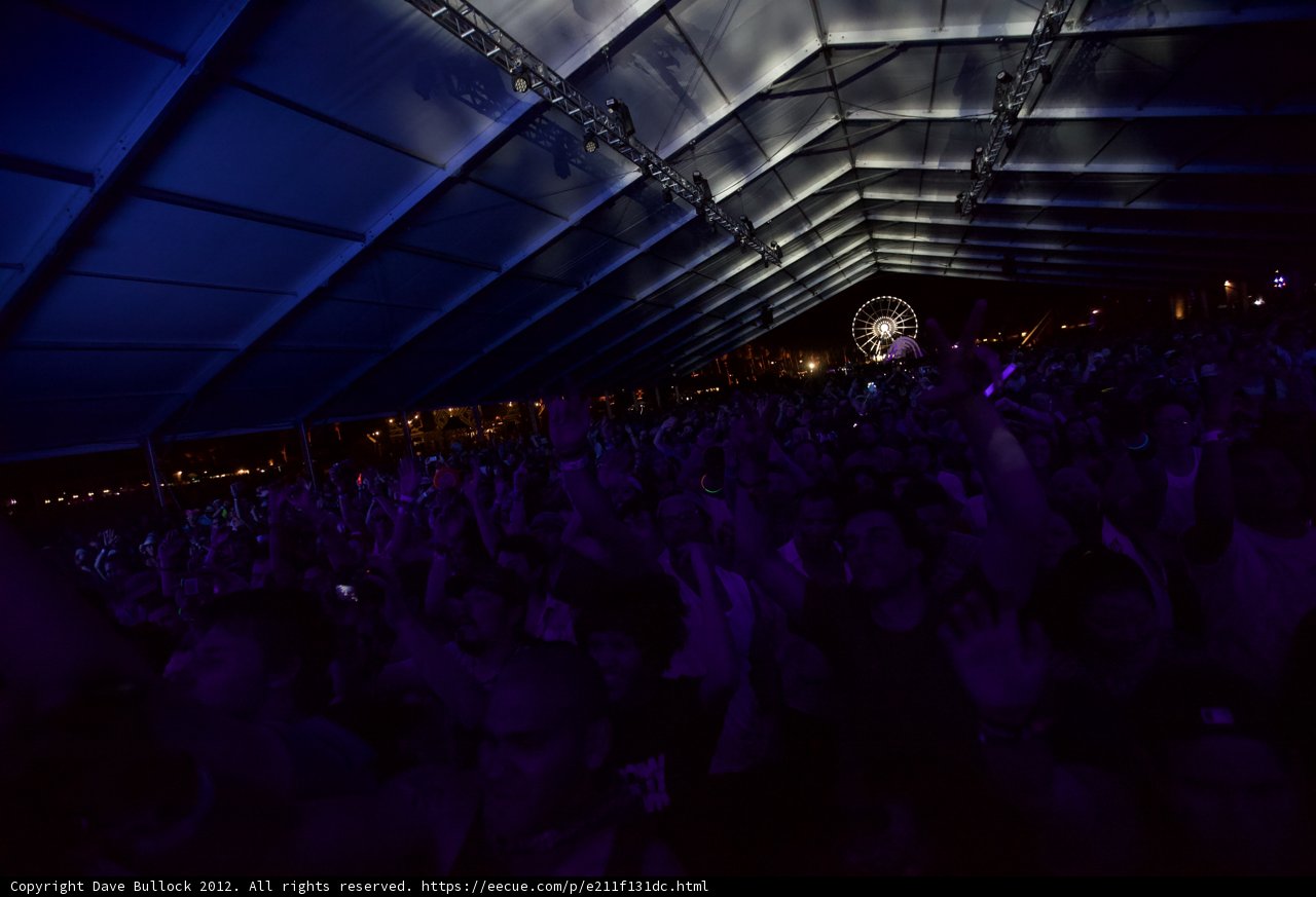 Night-time Crowd at Coachella