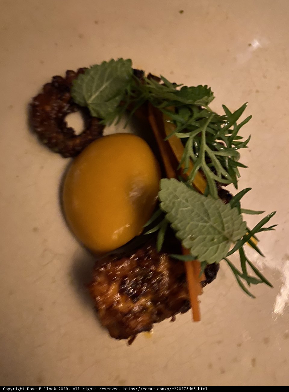 Herbs and Orange Meat Plate