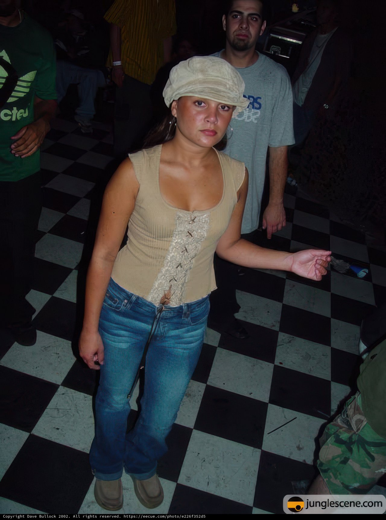 Urban Woman in Denim and Hat