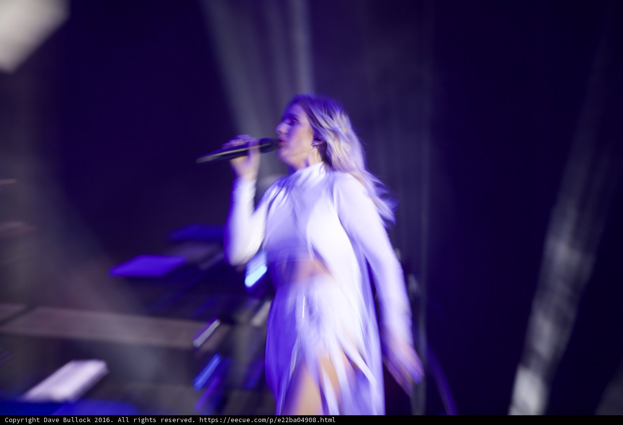 Woman in White Dress Takes the Stage at Coachella