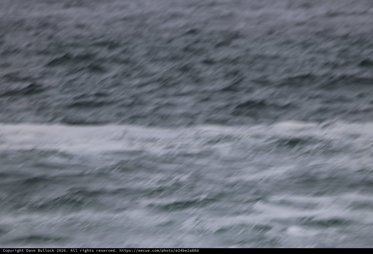 Stormy Seas in Motion: Wave Blur Abstract