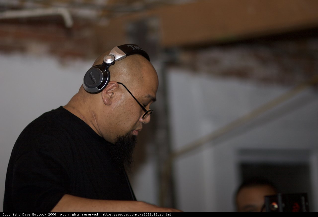 Man with Headphones Takes Center Stage