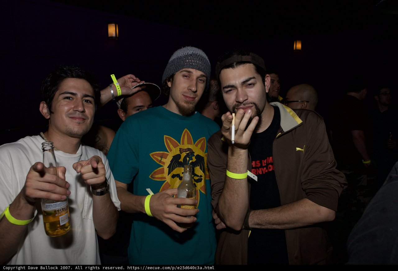 Three Men Having Fun at the Glasshouse