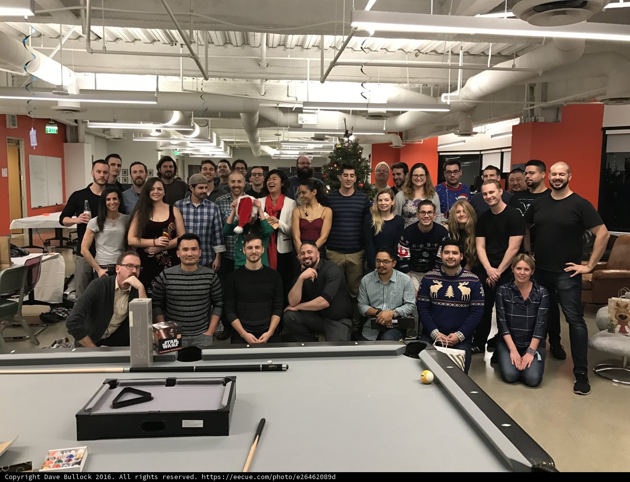 2016 Group Shot in front of the Billiard Table