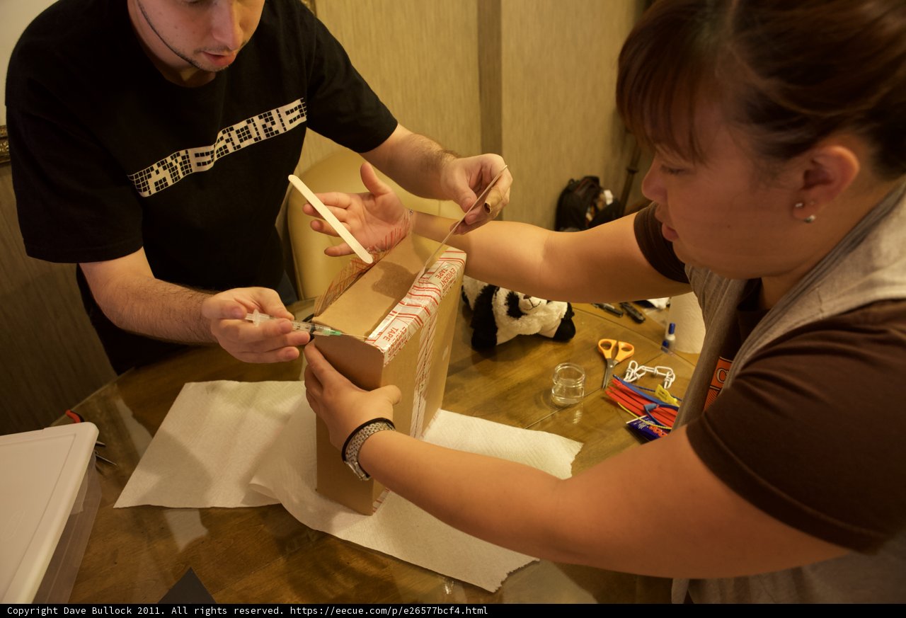 Working on a Plywood Box