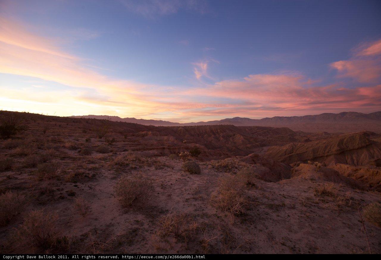 A Fiery Sunset in Death Valley