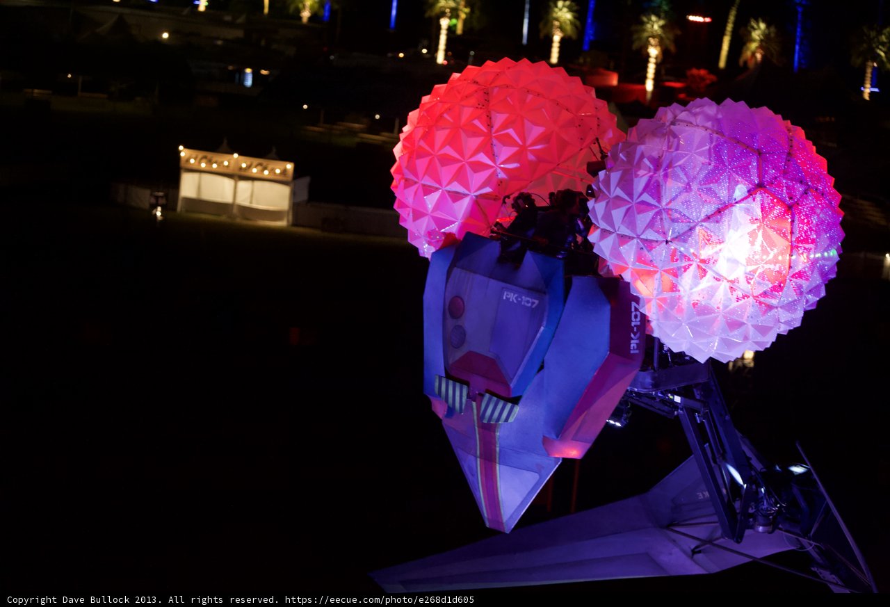 Glowing Flower Balloon at Coachella