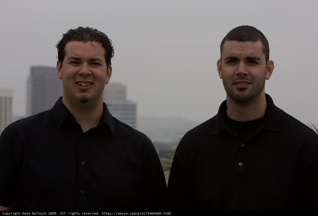 Dan and Dave's Outdoorsy Portraits in Black Shirts