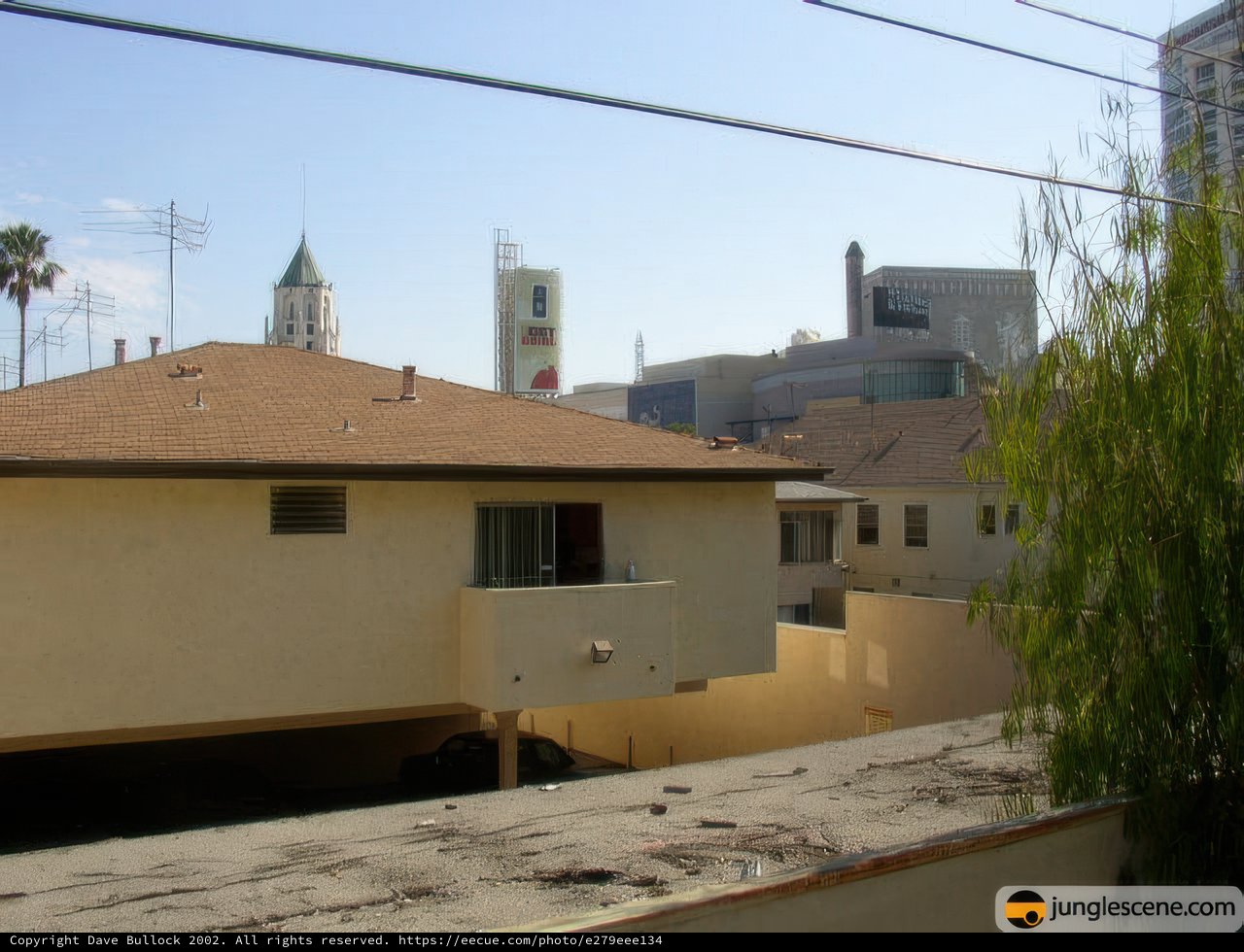 Back View of Villa with Clock Tower