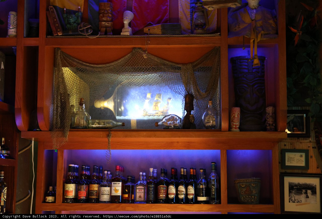 A Luxurious Shelf in a Disney Bar