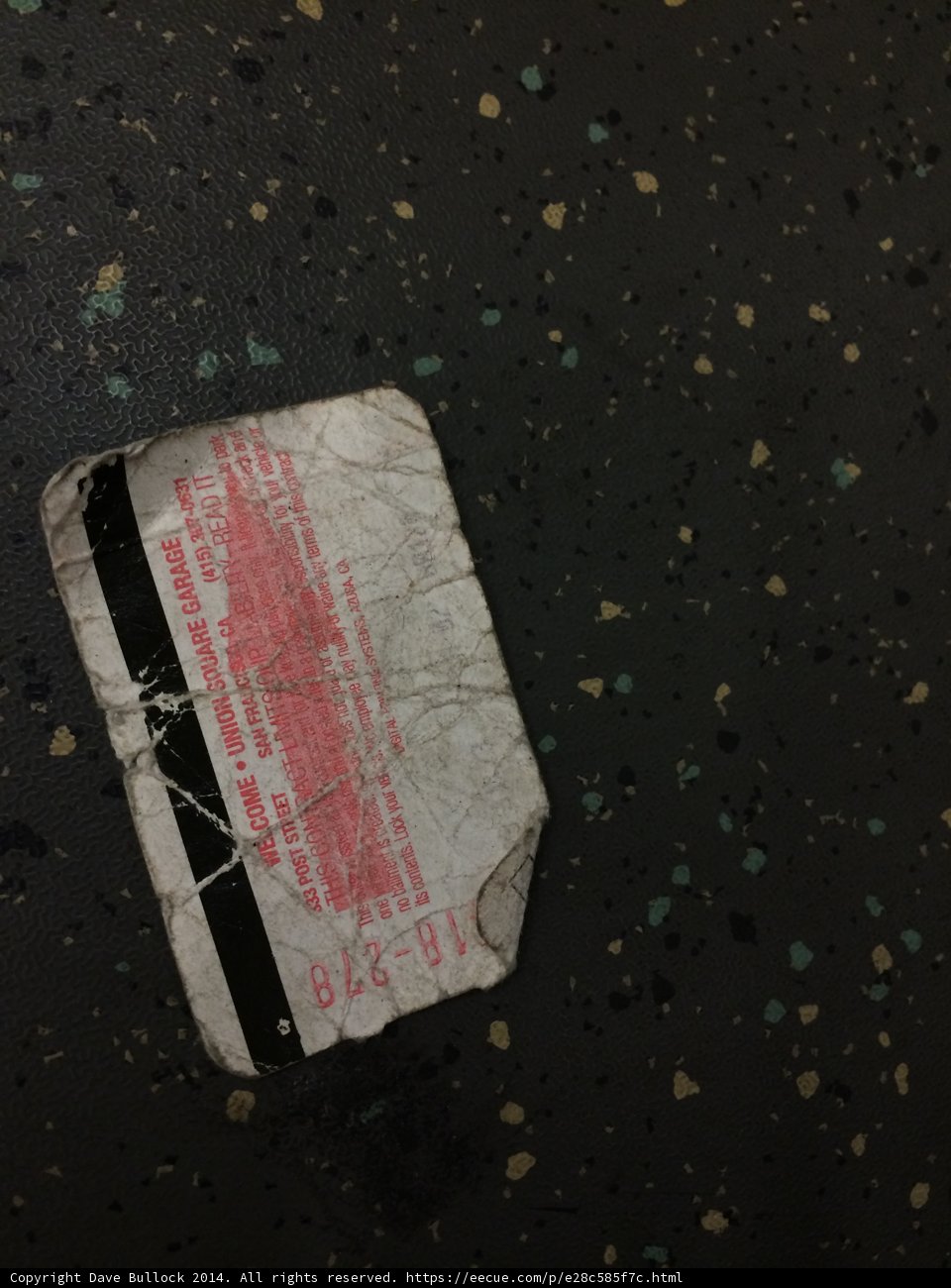 Red Sticker on a Piece of Paper