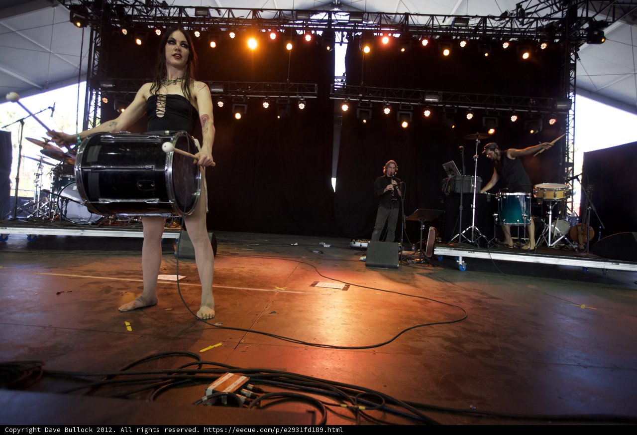 The Rhythm of the Black Dress Drummer