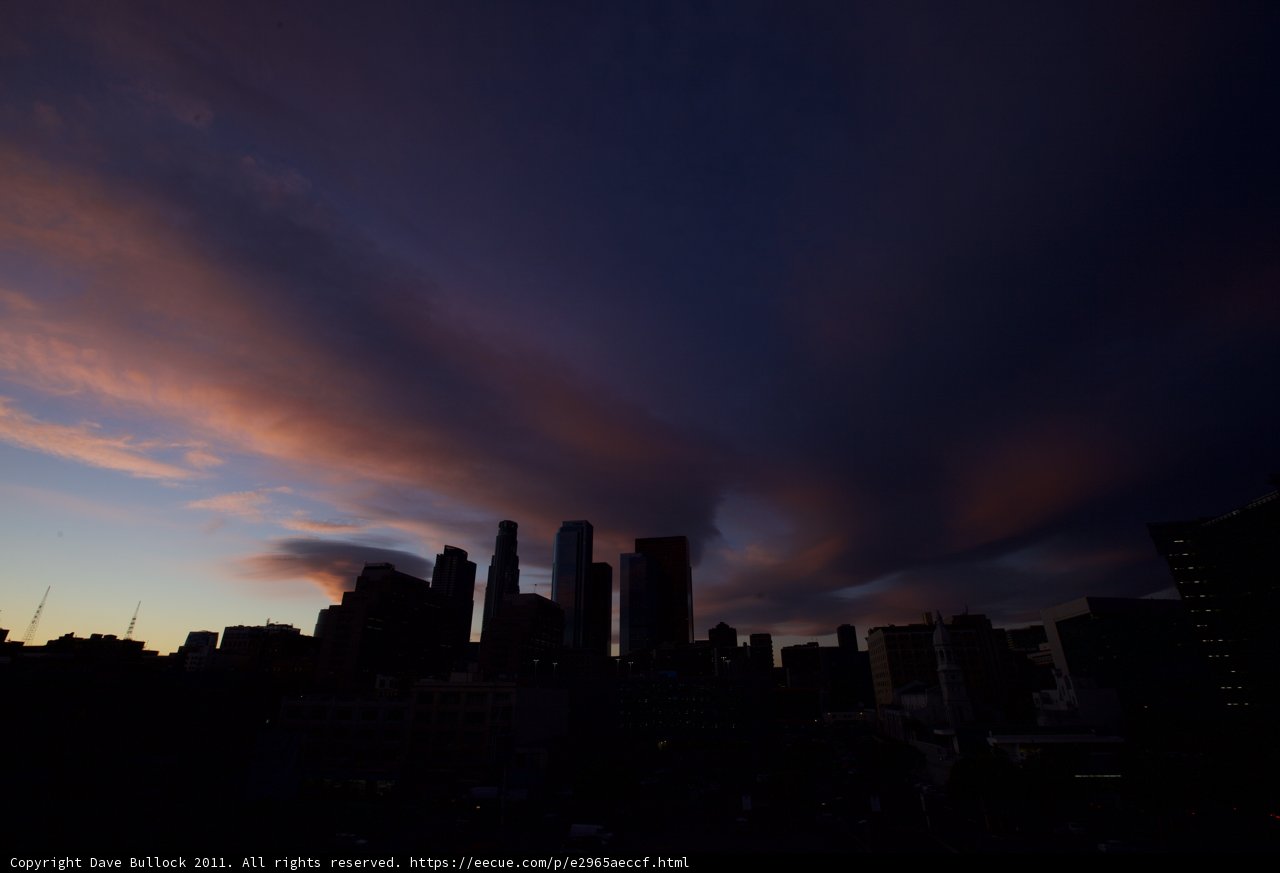 Sunset Over the Urban Metropolis