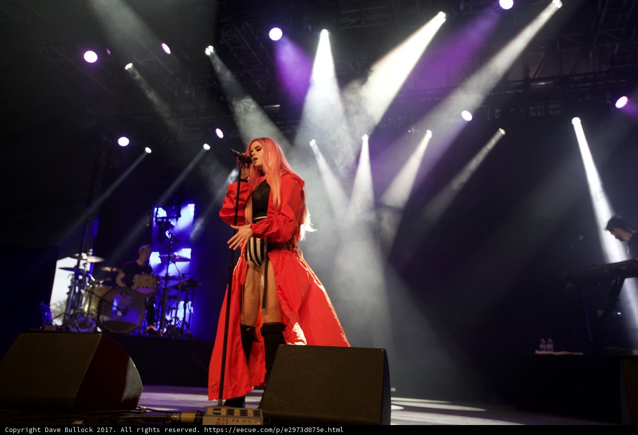 Lights on Her Red Dress