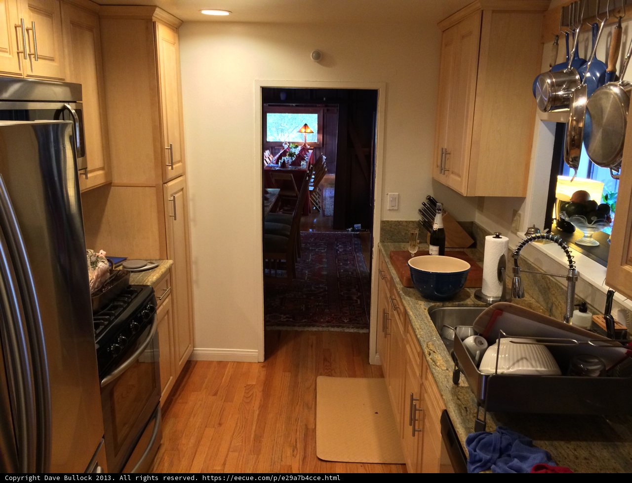 Rustic Kitchen with Hardwood Floors