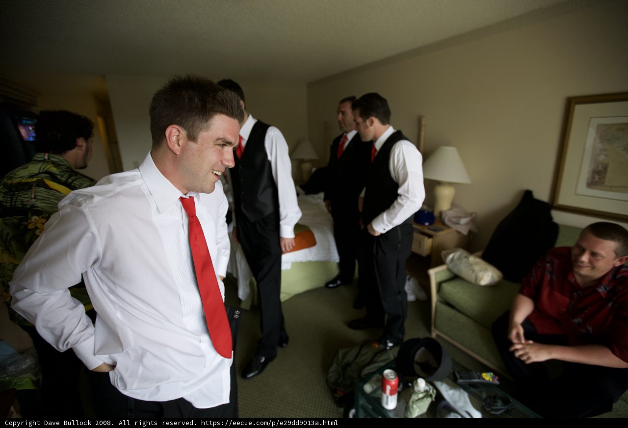 Formal Attire in a Living Room